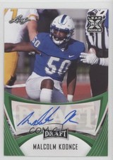 2021 Leaf Draft Auto Green Malcolm Koonce #BA-NK1 Auto 05qn