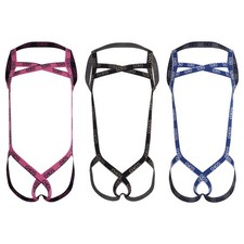 Men Singlet Jockstrap Leotard Underwear Cage Jockstrap Body Belt Straps Bodysuit