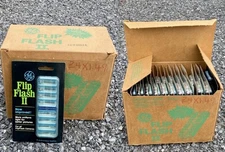 GE FLIP FLASH II FLASH BULBS “NOS” COMPLETE CASE OF 24 PACKS (192 Flashes)