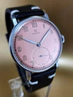 VINTAGE OMEGA STEEL CASE MECHANICAL MANUAL WINDUP MOVEMENT 1950's WRISTWATCH !!