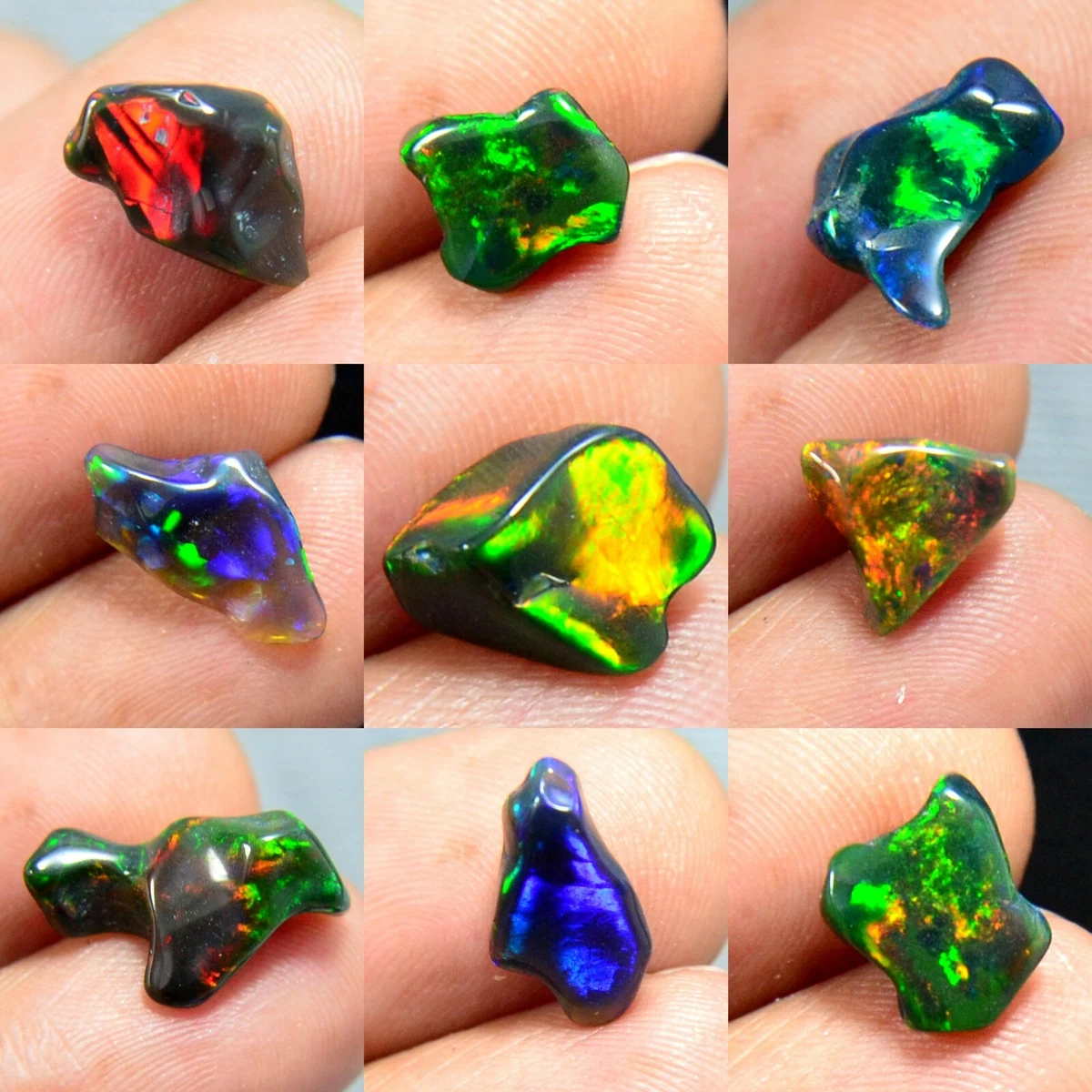 Polished black opal outlet