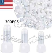 300PCS Insulated Nylon Terminal Closed End Crimp Cap Copper Core Wire Connectors