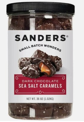 Sanders Dark Chocolate Sea Salt Caramels - 36oz