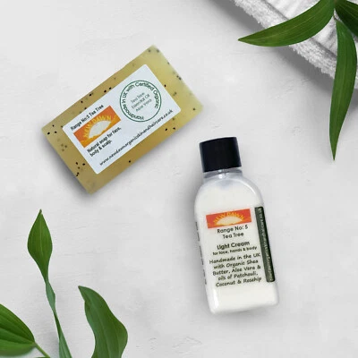 NEW DAWN ORGANIC SKIN AND HAIR CARE LTD KERATOSIS PILARIS, KP-Entfernung - Bio-Seife und Creme Hautpflege Probenpackung