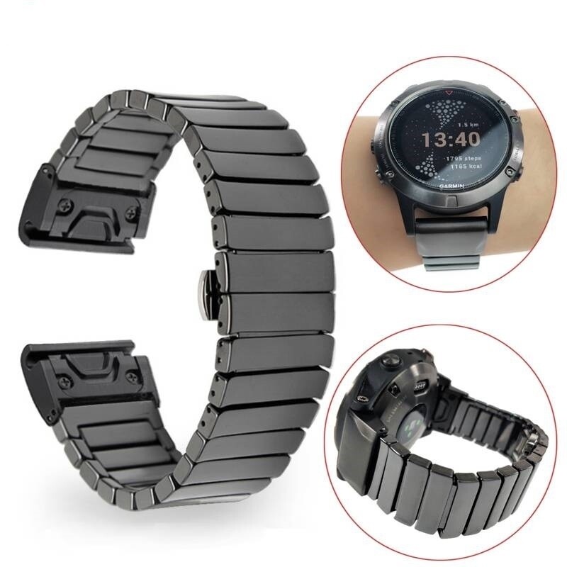Watch Strap Garmin Fenix 5x Metal Band Replacement Fintie Band