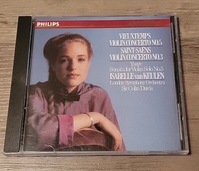 Vieuxtemps Violin Concerto No.5 Saint-Saëns No.3 Isabelle Van Keulen 1987 CD