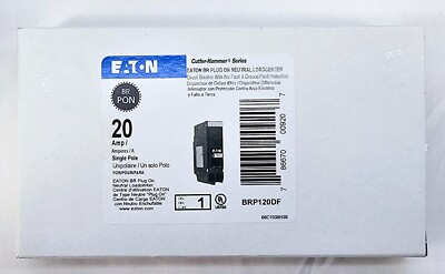 Eaton BRP120DF - 20 Amp Dual Purpose AFCI GFCI Circuit Breaker 120V - Lot of 10