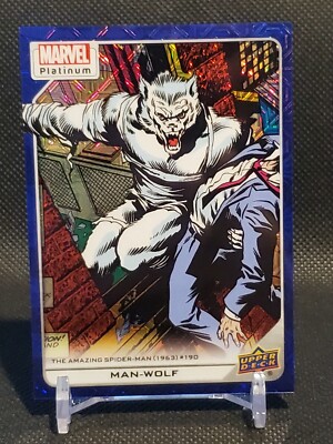 2022 Marvel Platinum #160 Man Wolf Blue Traxx #/499