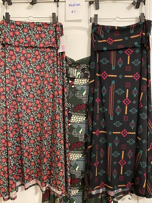 LuLaRoe Maxi Skirt Size Medium (lot of 3) Brand New - Liquidating Inventory!!