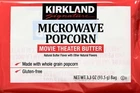 Kirkland Microwave Popcorn Movie Theater Butter Whole Grain, 3.3 Ounce Bags