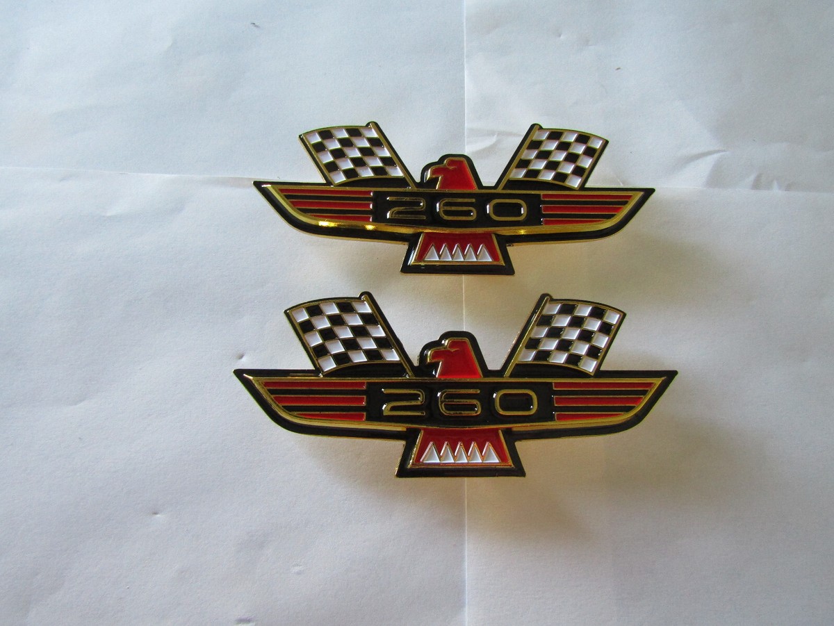 1963 1964 FORD GALAXIE FALCON COBRA 260 EAGLE BIRD EMBLEMS SET