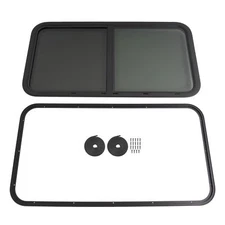 42" W X 22" H RV Window Horizontal Slider W/Trim Screen For Camper Cargo Trailer