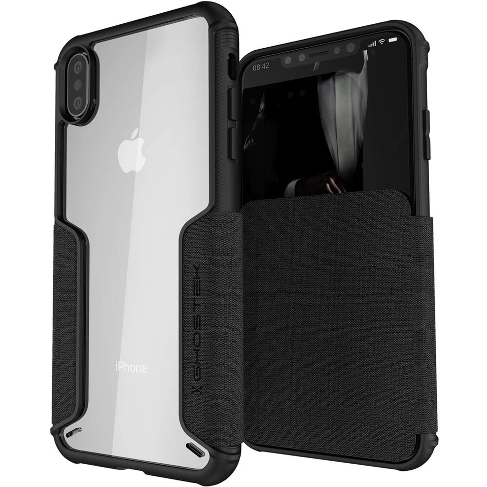 Ghostek Exec3 IPhone XR Leather Flip Wallet Case, Military Drop Protection - Image 3 of 4