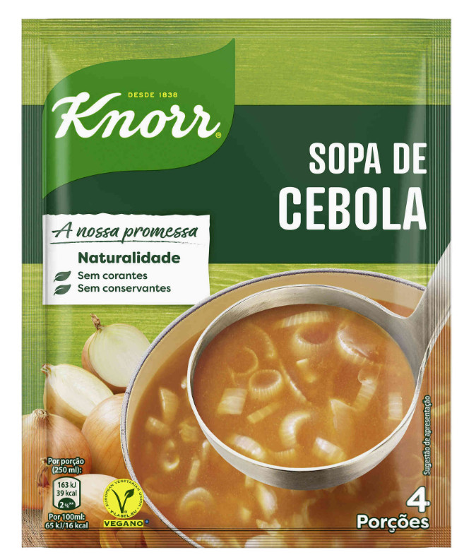 1x/3x/8x/18x = mezcla de sopa de cebolla Knorr 50 g - sabrosa y saludable, sin conservantes