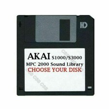 Akai S1000 / S3000 Floppy Disk MPC 2000 Sound Library Choose Your Disk