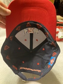 NES Rentals mens baseball cap blue embroidered adjustable 