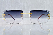 Cartier rimless Damond cut sunglasses fred BI...