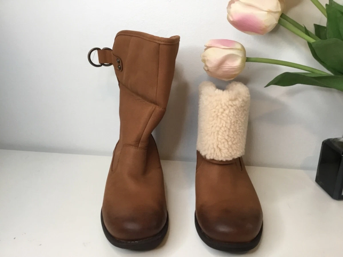 UGG Women s Aldon Winter Boot Chestnut 1017486 Size 8 M new 3600