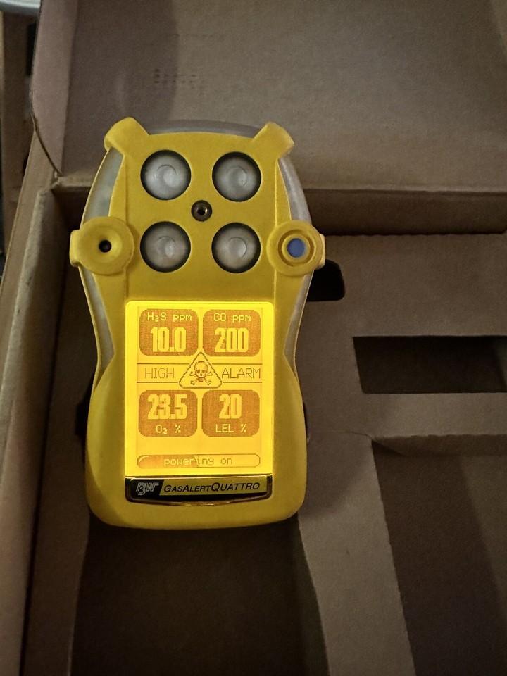 Gas Detector 4 Gas Monitor BW GasAlert Quattro eBay