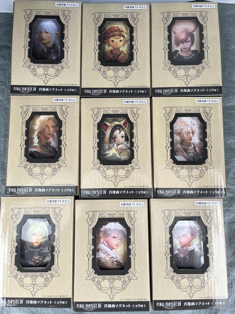 Final Fantasy XIV Portrait Magnet FF14 Full Complete Set 10cm
