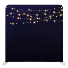 Bakod String Lights Pillow Case Tension Fabric Backdrop w/ 8ftx8ft Frame
