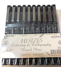 NEW Lettering and calligraphy brush pens 10 sizes