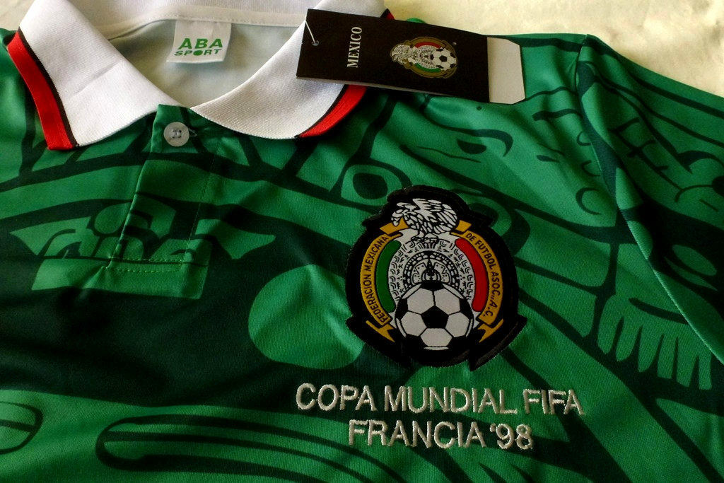 New ABA SPORT Mexico 1998 BLANCO #11 Jersey XL RETRO France