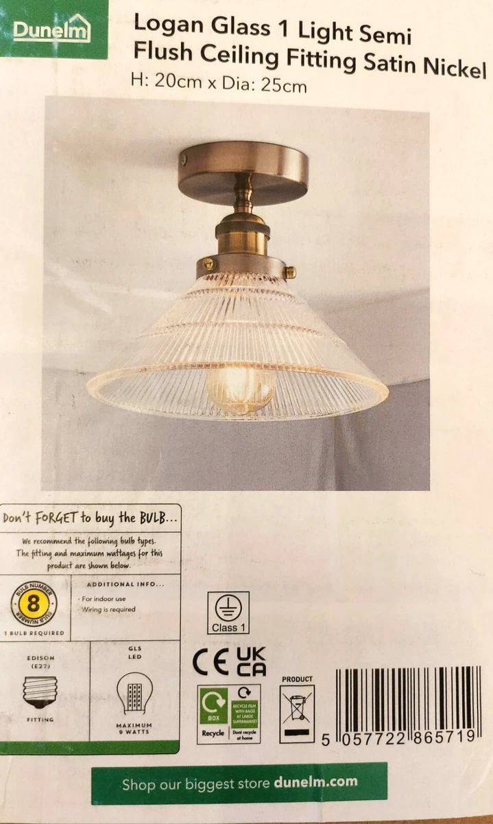 Dunelm semi flush ceiling lights deals