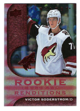 VICTOR SODERSTROM 2020-21 UPPER DECK TRILOGY ROOKIE RENDITIONS /799