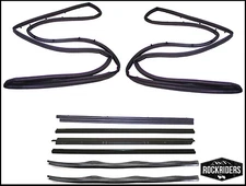 1976-1995 Wrangler YJ and CJ7 Replacement Full Door Seal Kit Driver & Passenger