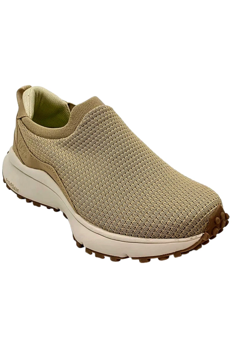 RYKA Viona Slip-on Donna | Sneaker Basse In Maglia Grigia Con Tacco In Microcamoscio | Leggere 227g