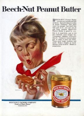 Vintage Beech-Nut Peanut Butter Ad Reproduction Print Advertising 17x12