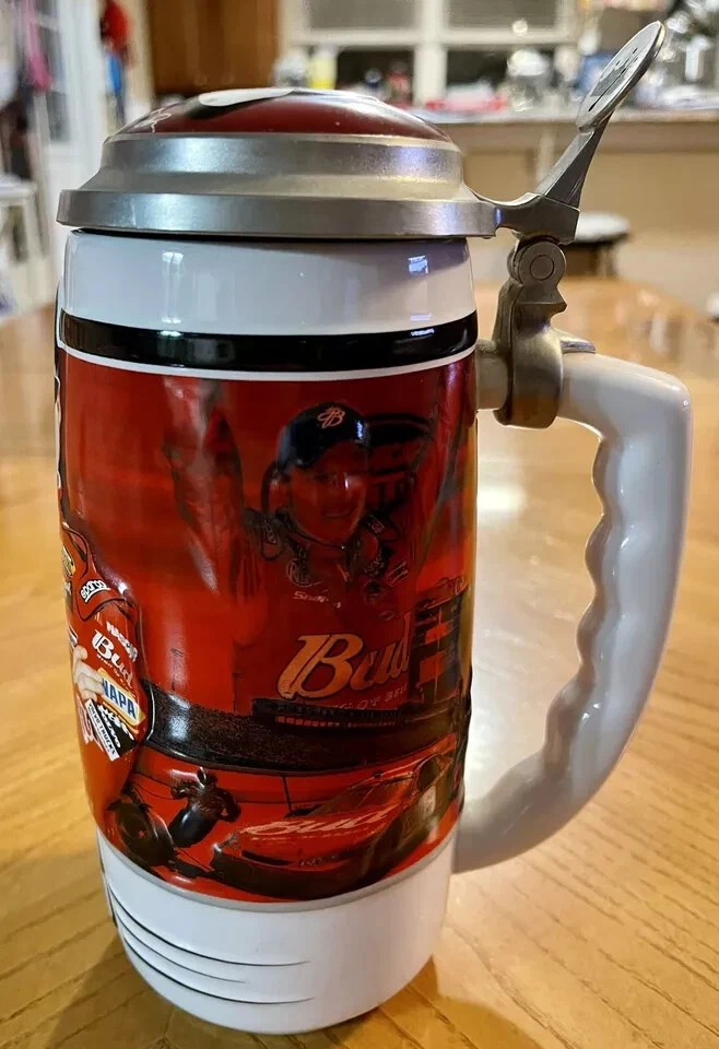 2004 Ceramarte Dale Earnhardt Jr #8 Budweiser Stein Chope NASCAR TI Foto 2 de 4