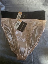 Vtg 90s Natori Panties XLG Full Back- NEW W/tags- 2 Hi Cut Panty RARE