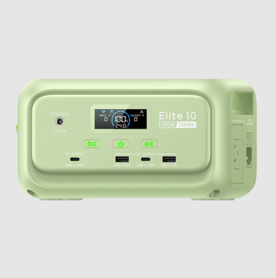 BLUETTI Elite 10 Mini Power Station | 200W 128Wh (Meadow Green)