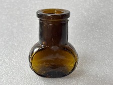 61076 Old Vintage Antique Glass Bottle Jar Bovril Food Miniature Sample Pot