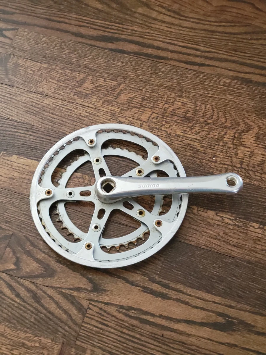 ビンテージ　スギノ　杉野　GS 52×42-170 ロード　ピスト Vintage Sugino GT 170mm 52 42 Double Crankset Old School BMX