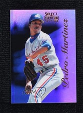 1996 Select Certified Edition Mirror Blue /45 Pedro Martinez #93 HOF b4d