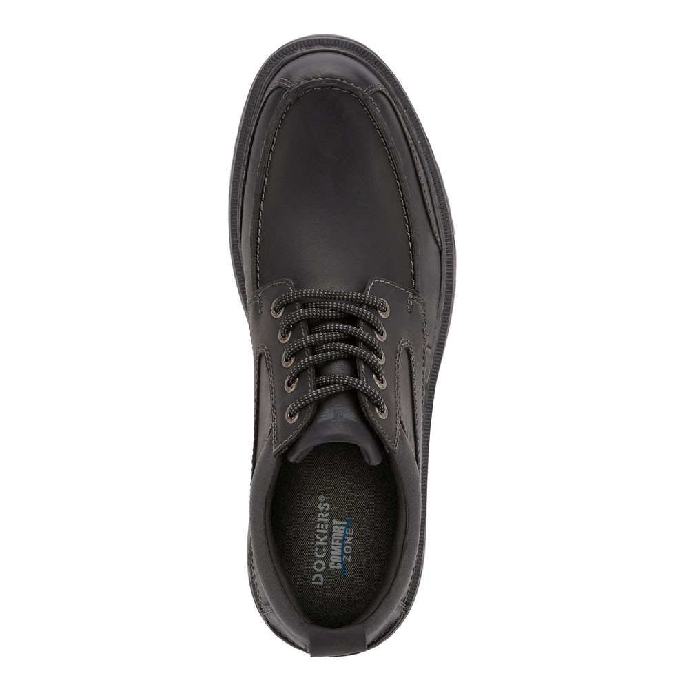 Dockers Mens Overton Leather Oxford Shoe with NeverWet - Wide
