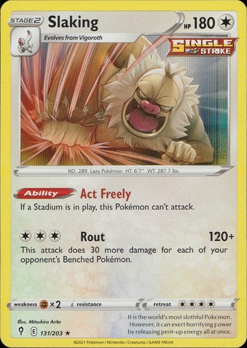 Pokémon TCG Evolving Skies Slaking 131/203