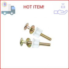 2Pcs Toilet Seat Screws, Steel Toilet Seat Hinge Bolts and Nuts, Heavy Duty Toil