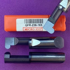 MICRO 100 QFR-236-16X Carbide Quick Change Full Radius Bar 1/2" shank🎯Machinist