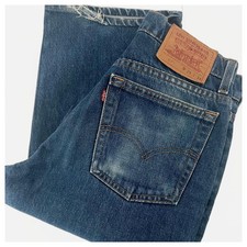 Levi's 517 Made in USA 90s Vintage Bootcut Jeans W29 L34 Red Tab Blue F/S