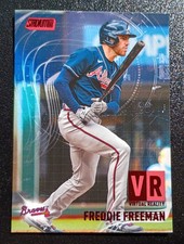 2021 TOPPS STADIUM CLUB FREDDIE FREEMAN RED FOIL VIRTUAL REALITY #VR-1 BRAVES