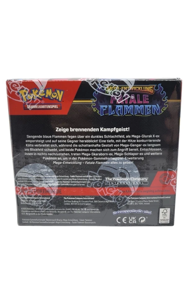 Pokémon Fatale Flammen 36 Boosterpack-Display Neu& Versiegelt Deutsch - Bild 4 von 4