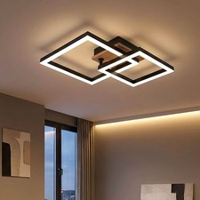 Lampada Wood Plafoniera Lampada da Soggiorno Regolabile Simil Legno LED