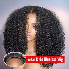Curly Glueless Wig Human Hair 13x6 HD Lace Frontal Wig 7x5 HD Lace Closure Wigs