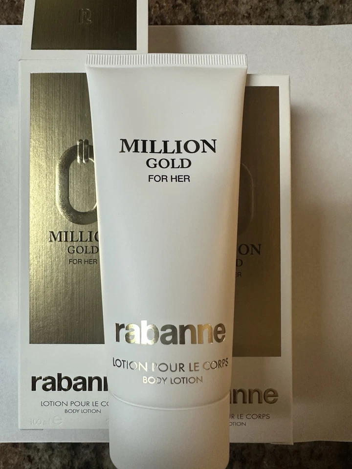 Loción corporal Paco Rabanne Million Gold For Her Le Pour Le Corps 3,4 oz Foto 4 de 4