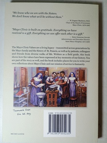 "The Little Book Of Mayo Clinic Values - A Field Guide For Your Journey" NEW! - Picture 2 of 2