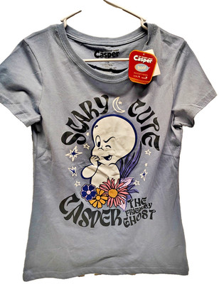 NWT Girls Youth L  Casper The Friendly Ghost Cute Graphic T-Shirt Halloween